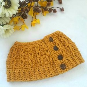 Crochet Messy Bun Beanie, Ponytail Beanie hat